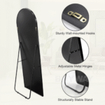 Luxury Arched Standing or Wall Mount Mirror - Image 6