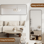 Luxury Rectangular Standing or Wall Mount Mirror - Image 6