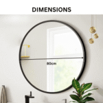 Luxury Wall Mount Round Mirror - Image 2