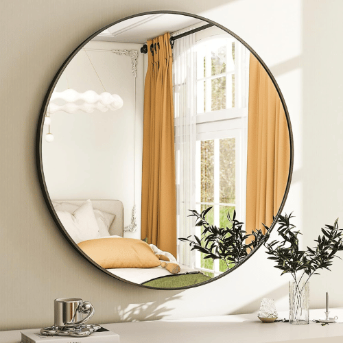 Wall Mount Round Mirror
