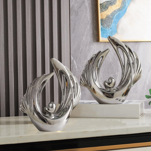 Wings of Love Ceramic Decorative Sculpture