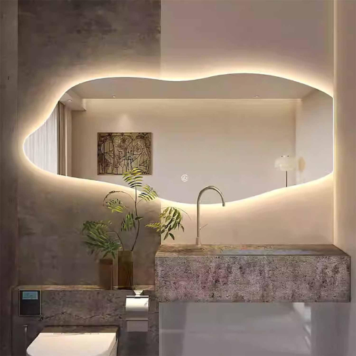 Wall Mount Horizontal Mirror with LED Light