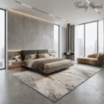 Luxurious Modern Diagonal Linear Area Rug - Image 6