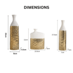 Luxury Home Decor Gold Hollow Ceramic Flower Vase - Image 2