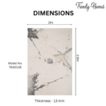 Luxurious Modern Geometric Echo Stamps Area Rug - Image 4