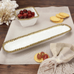 Luxurious Ceramic Rectangle Trinket Tray - Image 3