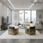 Luxurious Modern Meridian Area Rug - Image 6