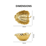 Luxurious Ceramic Leaf Trinket Bowl - Image 3
