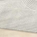 Luxurious Modern Beige Arch Lines Rug Carpet - Image 5