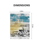 Luxurious Modern Abstract Design Rug Carpet in Multicolor - Image 3