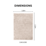 Luxurious Modern bubble Soft Rug Carpet Beige - Image 3