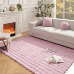 Modern Bubble Soft Rug Carpet Onion Pink