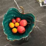 Luxurious Ceramic Leaf Shape Trinket Tray - Image 4
