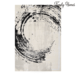 Luxurious Vintage Eclipse Ink Art Rug - Image 2