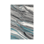 Abstract Wave Pattern Rug Carpet