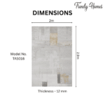 Luxurious Aesthetic Aged Parchment Abstract Area Rug - Image 3