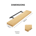 TAITA High Quality Floating shelf in White Oak - Image 4