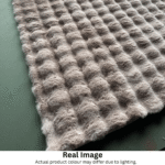Luxurious Modern bubble Soft Rug Carpet Beige - Image 6