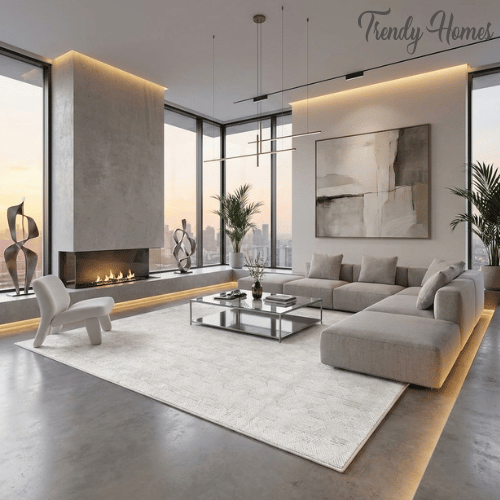 3D Hexagon Geometric Area Rug