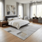 Luxurious Aesthetic Aged Parchment Abstract Area Rug - Image 6