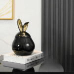 Luxury Ceramic Black And Gold Decorative Trinket Storage Jar TAJ040 - Image 5