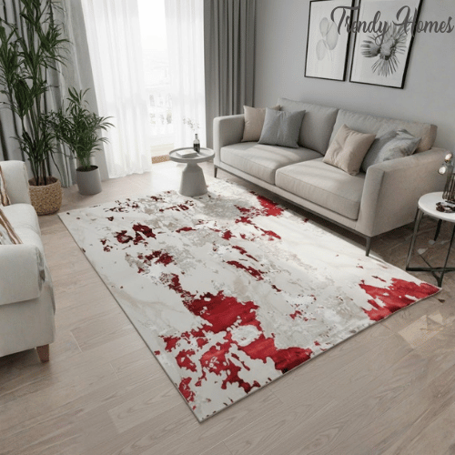 Abstract Marble Area Rug