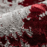 Luxurious Abstract Marble Area Rug - Image 7