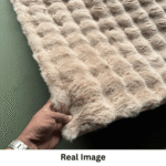 Luxurious Modern bubble Soft Rug Carpet Beige - Image 5