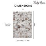 Luxury Layered block style abstract pattern area Rug - Image 3