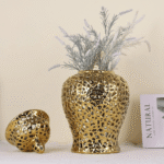 Luxurious Intricate Gold Pierced Ginger Pot - Image 4