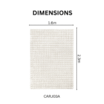 Luxurious Modern Bubble Soft Rug Carpet White - Image 3