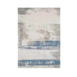 Rug Carpet in Blue and Grey