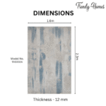 Luxurious Modern Abstract Brushstroke Area Rug - Image 3