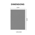 Luxurious Modern Bubble Soft Rug Carpet Gray - Image 3