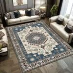 Geometry Floral Pattern Rug Carpet