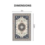 Luxurious Modern Geometry Floral Pattern Rug Carpet - Image 4