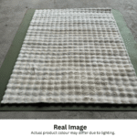 Luxurious Modern Bubble Soft Rug Carpet White - Image 4