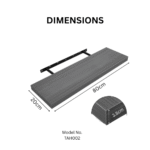 TAITA High Quality Floating shelf in Charcoal Grey - Image 3