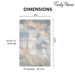 Luxurious Modern Linear Labyrinth Area Rug - Image 4