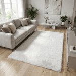 Luxurious Modern Fluffy Soft Rug Carpet White - Image 4