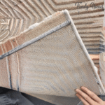 Luxurious Modern Linear Labyrinth Area Rug - Image 9