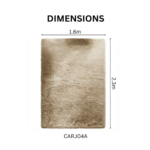 Luxurious Modern Fluffy Soft Rug Carpet Cream - Image 3