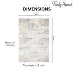 Luxurious Urban Grid Linear Sketch Area Rug - Image 3