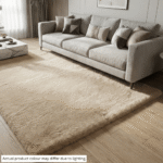 Modern Fluffy Soft Rug Carpet Cream