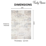 Luxurious Urban Grid Linear Sketch Area Rug - Image 4