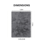 Luxurious Modern Fluffy Soft Rug Carpet Gray - Image 3