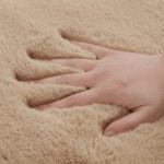 Luxurious Modern Fluffy Soft Rug Carpet Cream - Image 5