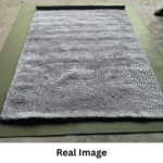 Luxurious Modern Shaggy Rug Light Gray Carpet - Image 4