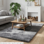 Luxurious Modern Fluffy Soft Rug Carpet Gray - Image 4