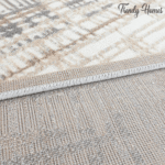 Luxurious Urban Grid Linear Sketch Area Rug - Image 8